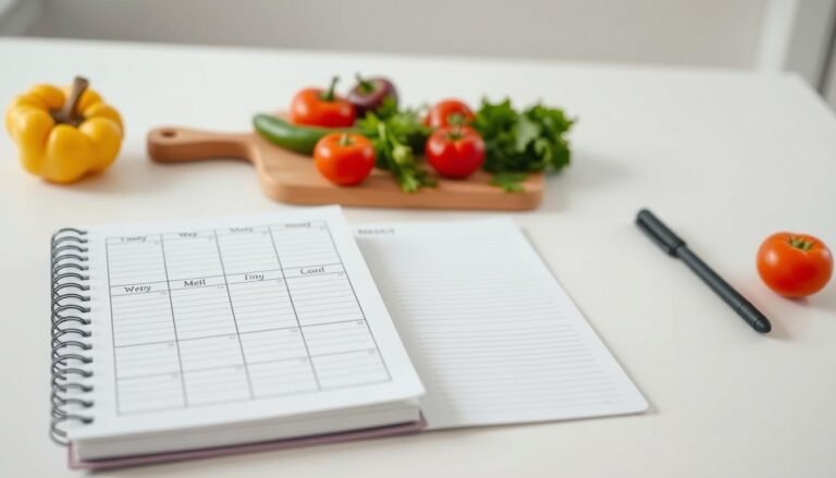 weekly meal planner with grocery list on a budget